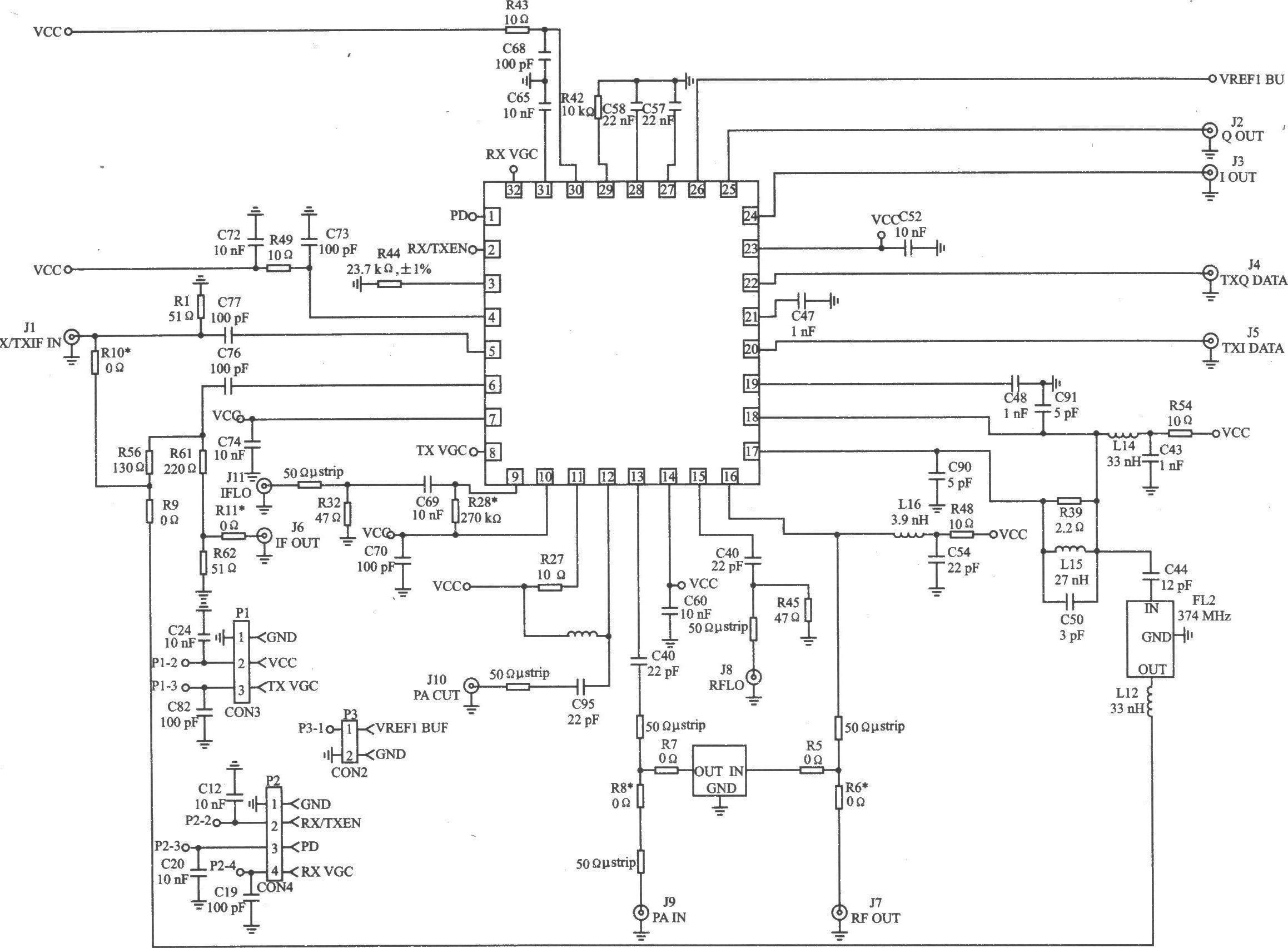 RF2948B QPSK 2.4 GHz扩频收发器