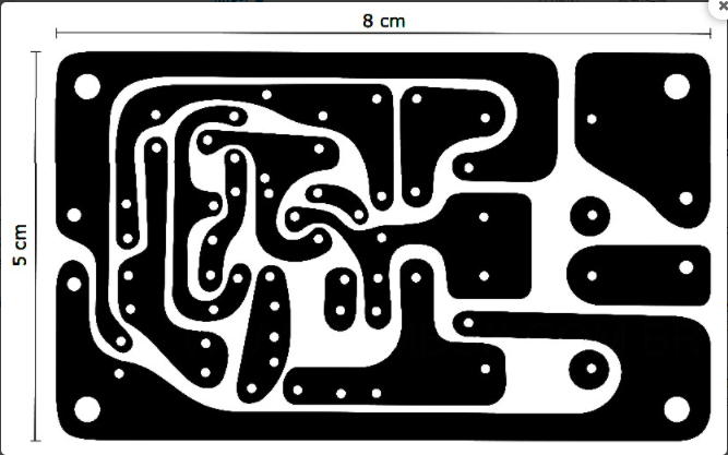 Bottom PCB layout design