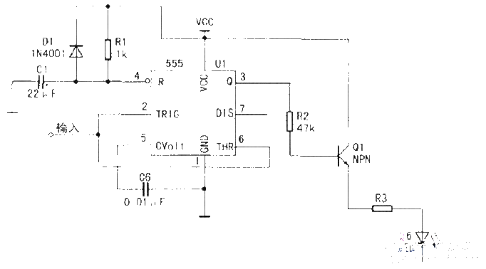 Laser detection and indicating device system circuit design