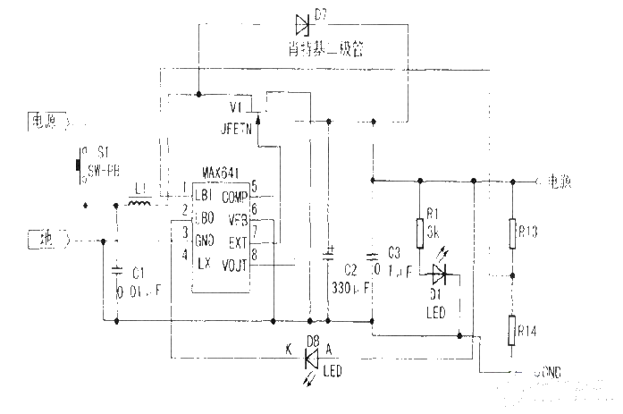 Laser detection and indicating device system circuit design