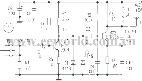 FM wireless headphone circuit