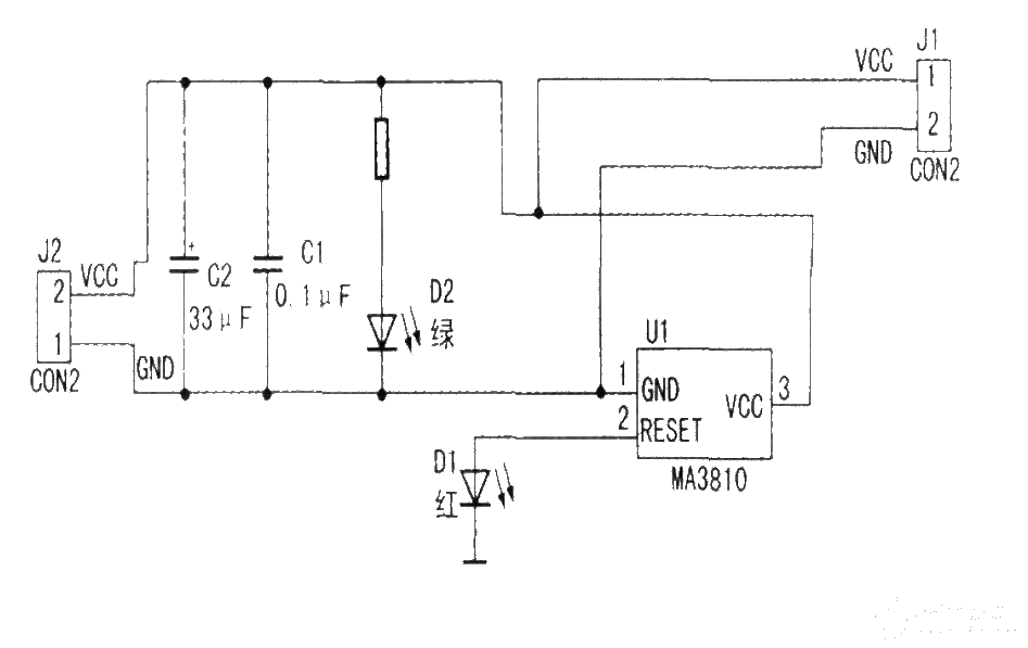 Laser detection and indicating device system circuit design