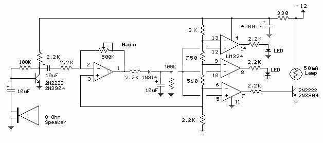 Decibel meter circuit diagram