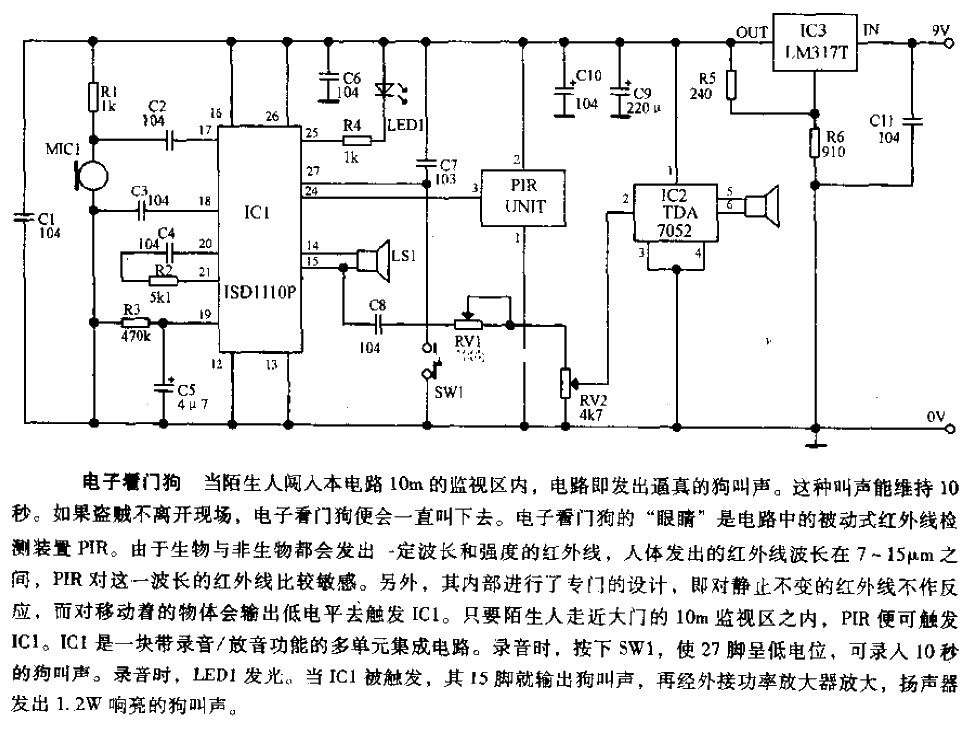 Electronic watchdog circuit