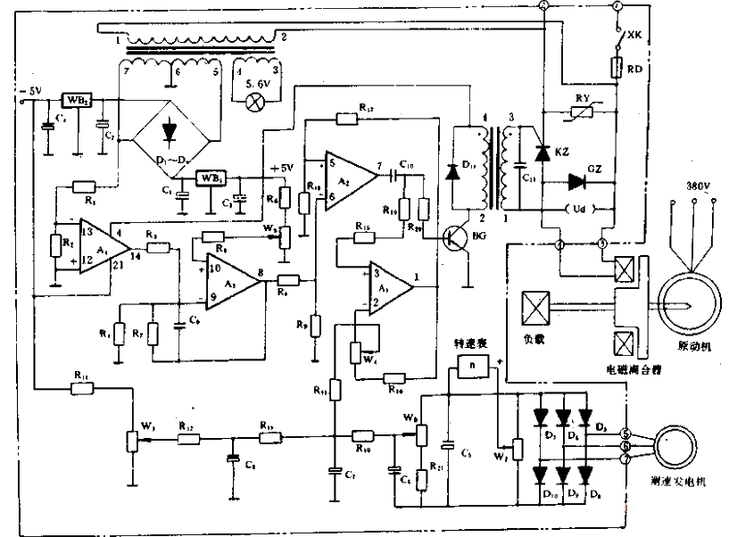 JD2A type electrical schematic circuit