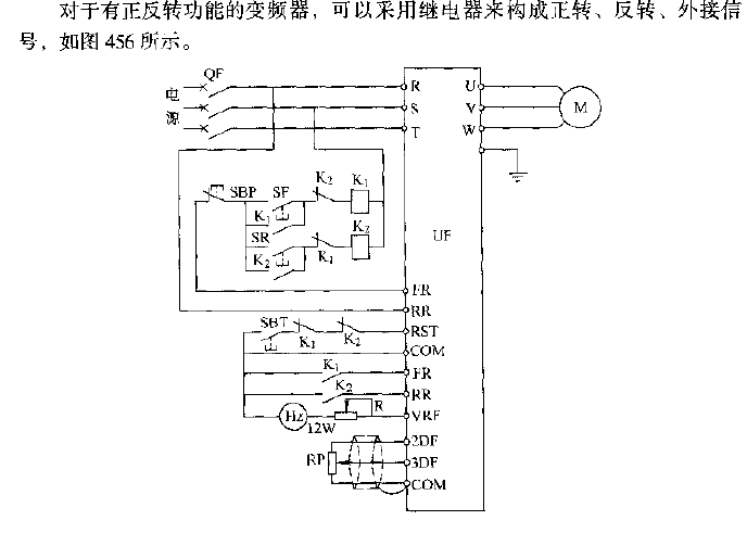 Reversible circuit with forward and reverse function inverter