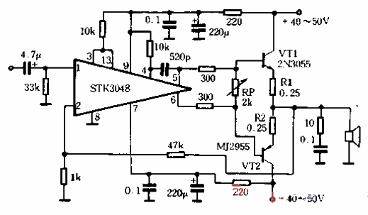 28.<strong>Practical circuit</strong>01.gif using<strong>ST</strong><strong>K30</strong>48 and STK6153