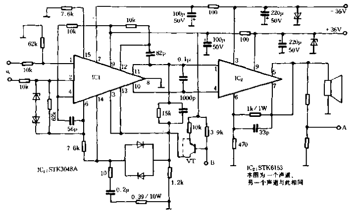 35.<strong>High quality and low price</strong> 100Wx2<strong>Power amplifier circuit</strong>.gif