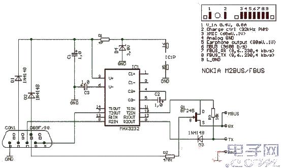 <strong>Nokia mobile phone</strong>Universal data line circuit.jpg