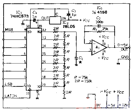 1. 8-bit cheap<strong>DA</strong>conversion<strong>circuit</strong> that does not require<strong>DA</strong><strong>converter</strong><strong>IC</strong>. gif