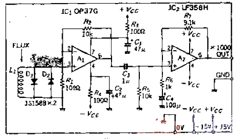 14. Pass the weak magnet through a high<strong>gain amplifier</strong> that amplifies 1000 times.gif