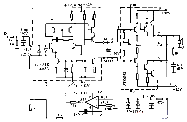 31. High-quality<strong>Amplifier</strong>01.gif combining<strong>ST</strong><strong>K30</strong>48 and STK6153