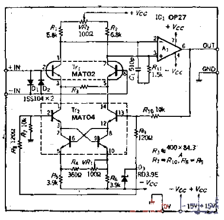 7. High-speed <strong>preamplifier</strong> for measurement using dual<strong>transistors</strong> to achieve<strong>low noise</strong>.gif