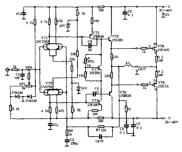 9. Fully symmetrical<strong>MOS</strong> <strong>FET</strong> 100W hi-fi<strong>amplifier</strong>01.gif