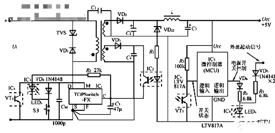 How to design the switching circuit controlled by MCU?