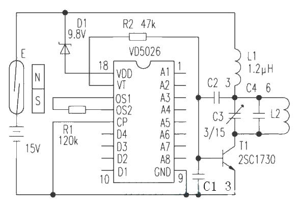 Micro wireless alarm transmitter circuit diagram