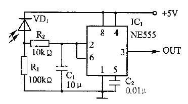 Light control circuit diagram using 555 time base circuit