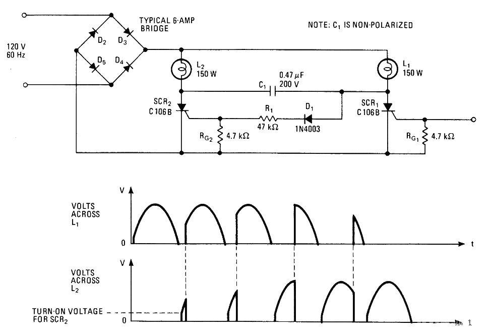 Complementary lighting control circuit diagram