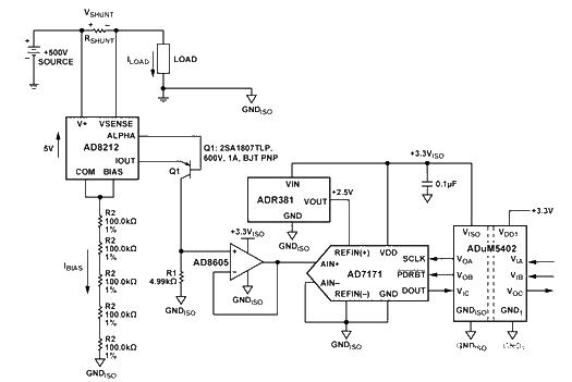 An accurate current monitor circuit diagram