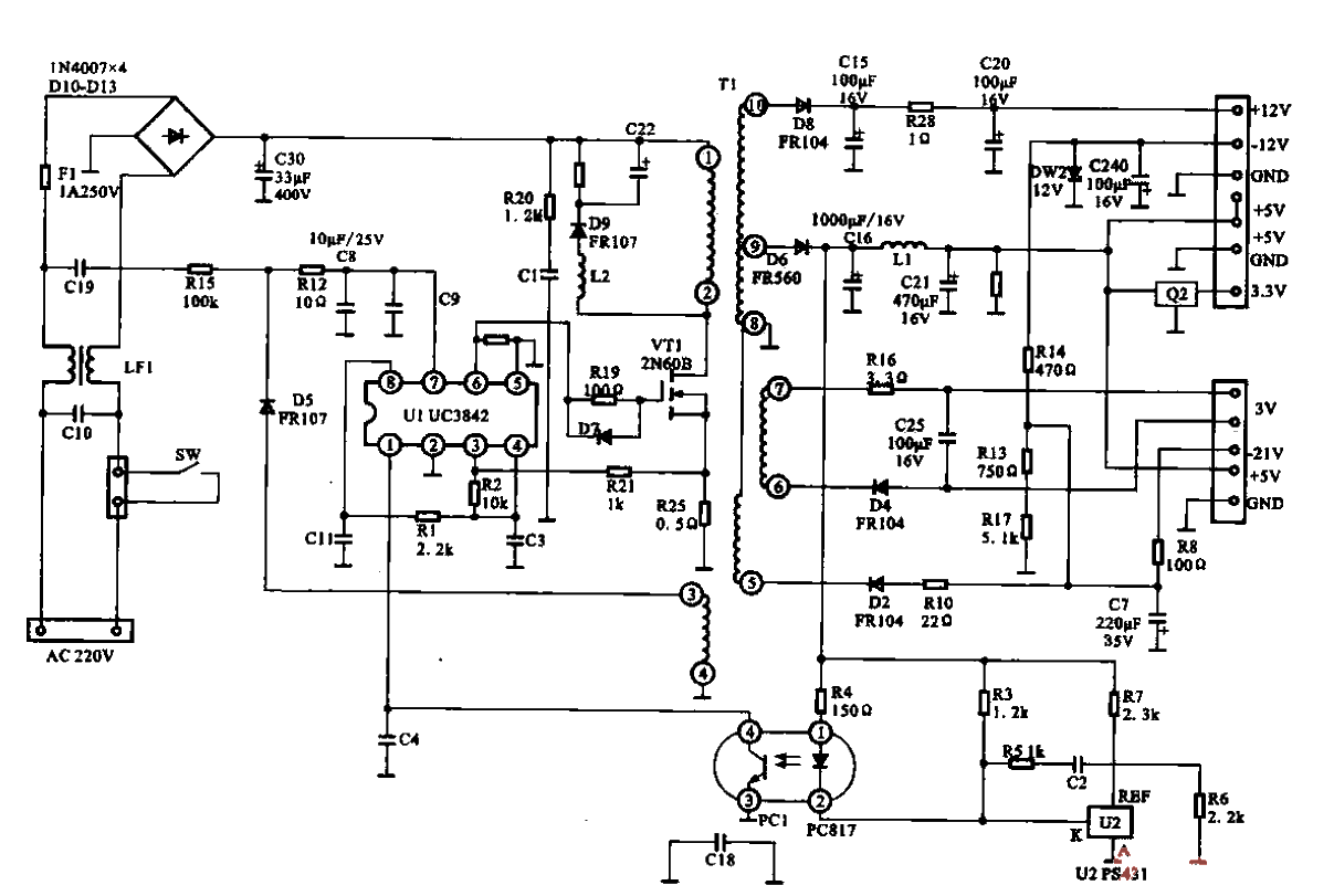 60. Switch<strong>Stabilized power supply circuit</strong>.gif