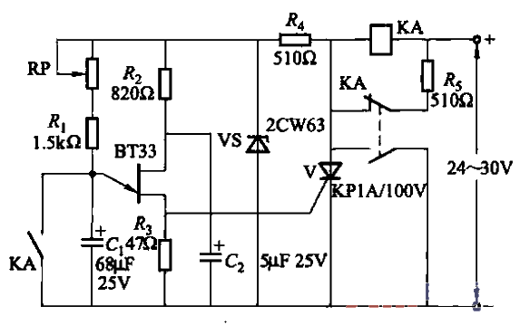 20.<strong>Single-junction transistor</strong><strong>Time relay</strong>Circuit 2.gif