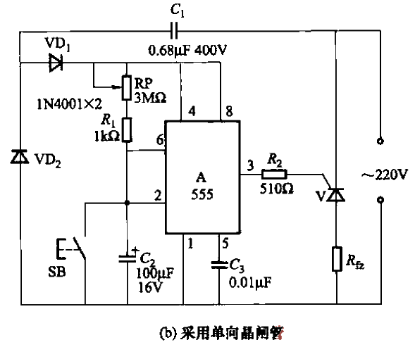 40.<strong>Delay circuit</strong> using 555 time base<strong>Integrated circuit</strong> Part 4b.gif