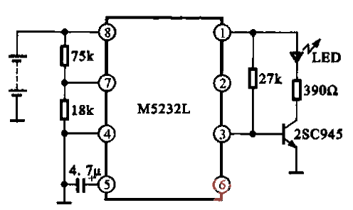 Battery voltage indication circuit