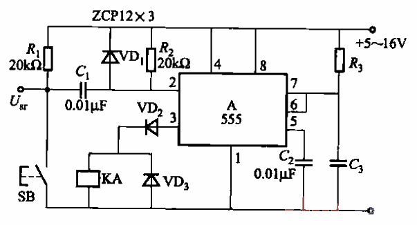 38.<strong>Delay circuit</strong> Part 2 using 555 time base<strong>Integrated circuit</strong>.gif