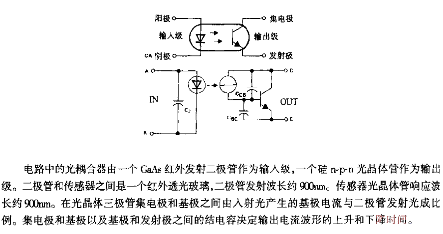 <strong>Optocoupler</strong><strong>TI</strong>L120/<strong>TI</strong>L121 connection<strong>Equivalent circuit</strong>.gif