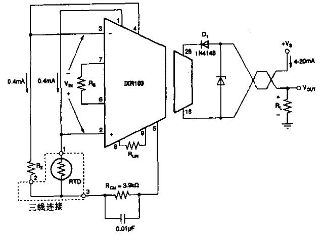 RTD three-wire basic connection<strong>Circuit</strong> (1).gif