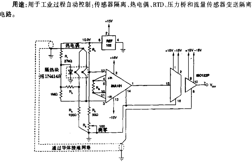 Thermocouple ISO122 isolation transmitter