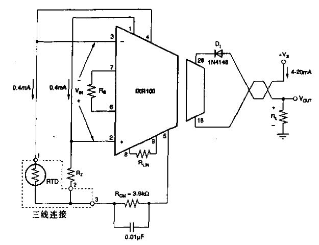 RTD three-wire basic connection<strong>Circuit</strong> (2).gif