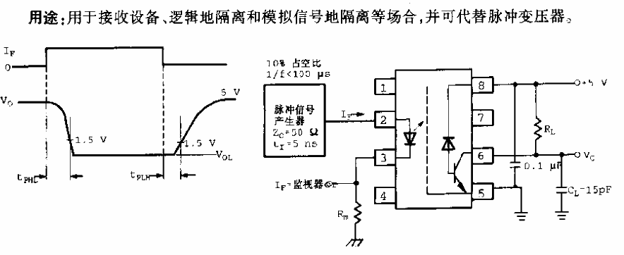 SFH6135T/6136T/6343T/ high-speed <strong>optical isolation</strong> circuit.gif