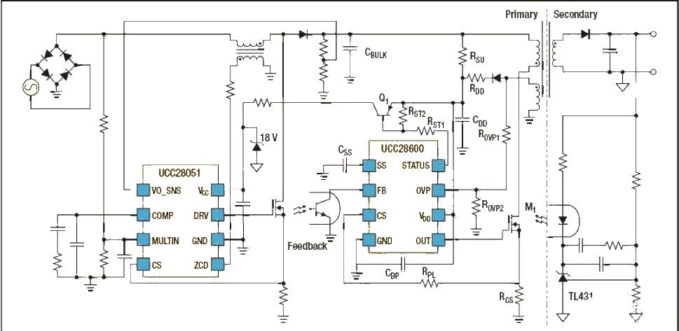 Power supply circuit design optimized for digital light projectors