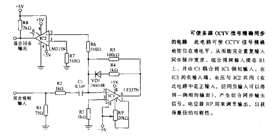 A <strong>circuit</strong> that can accurately synchronize multiple CC<strong>TV</strong><strong>signals</strong>.gif