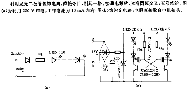 Use <strong>light-emitting diodes</strong> to decorate the fan's <strong>circuit</strong>.gif