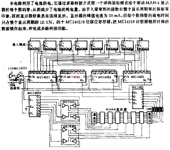 Multi-channel switching transmitter driver display circuit