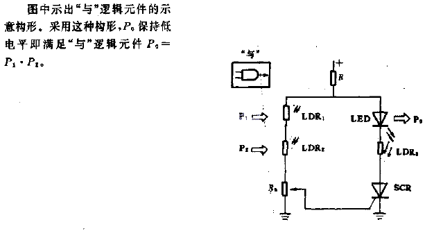 “与”逻辑元件构形电路