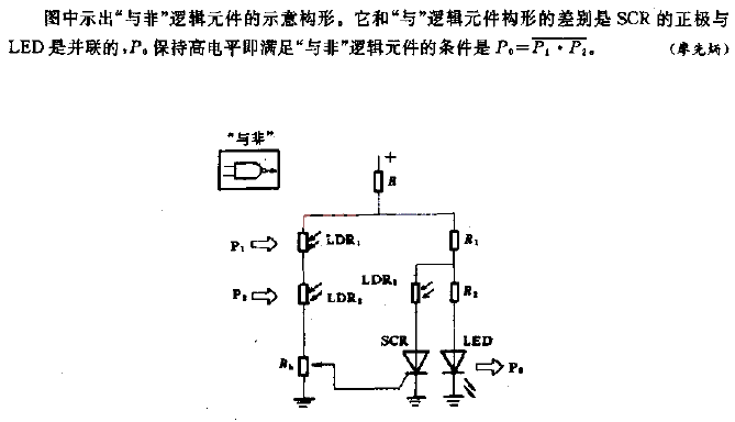 “与非”逻辑元件构形电路