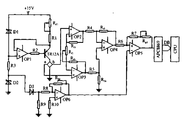 Pressure sensor compensation interface circuit