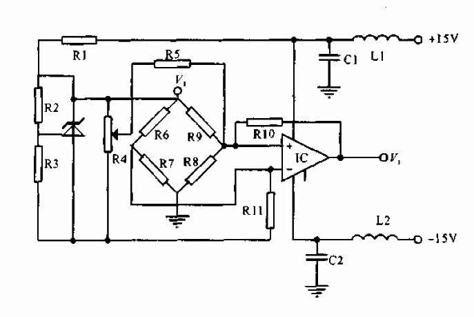 Large output strain gauge sensor circuit