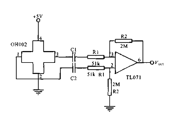 AC signal differential amplifier circuit