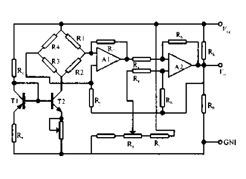 Micro strain sensor signal conditioning circuit