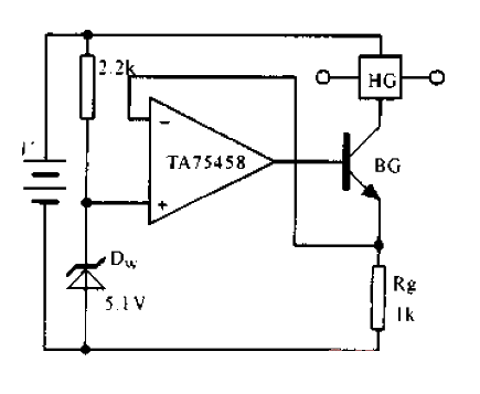 <strong>Constant current drive</strong><strong>Hall element</strong> using <strong>Op amp</strong><strong>Circuit</strong>.gif