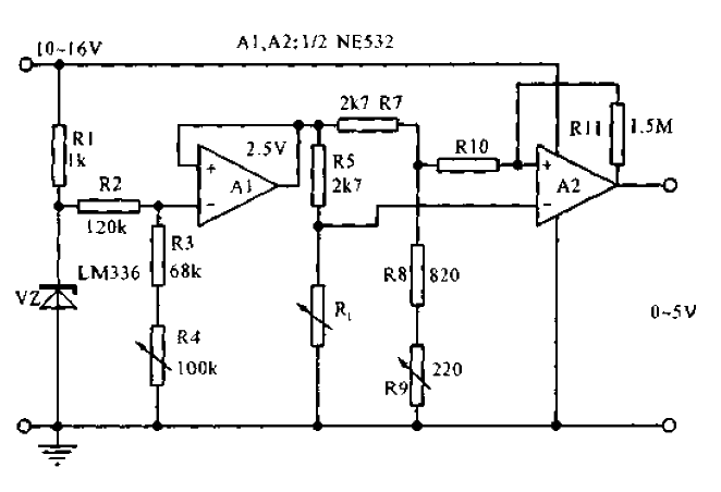 Silicon temperature sensor temperature measurement circuit