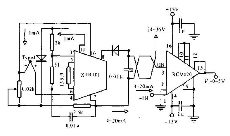 Type J<strong>Thermocouple</strong><strong>Temperature Transmitter</strong><strong>Circuit</strong>.gif