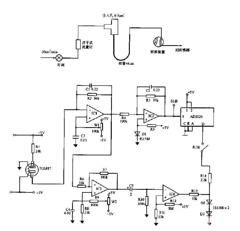 Flow path system and <strong>circuit diagram</strong> of a simple gas <strong>chromatograph</strong>.gif