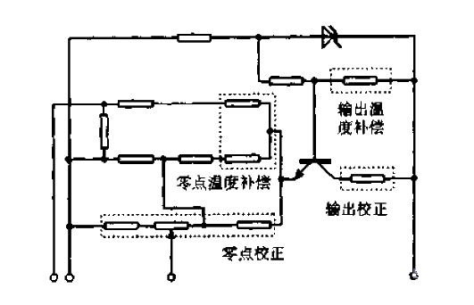 Piezoresistive pressure sensor temperature compensation circuit