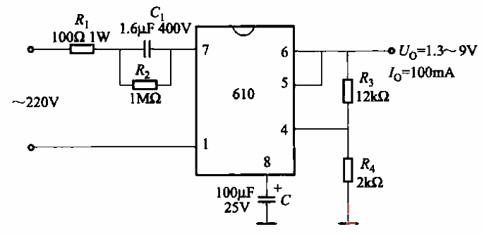 71.<strong>Output voltage</strong>Adjustable MAX610<strong>Regulated power supply circuit</strong>.gif