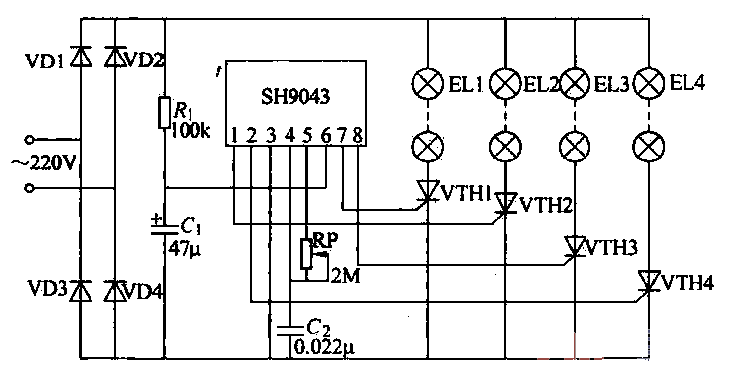 8. Circular chasing <strong>Light circuit</strong>.gif